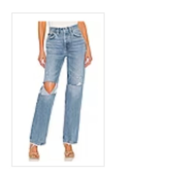 Re/Done 90s Comfy Jean in Sunfaded Destroy 29 - Picture 2 of 5